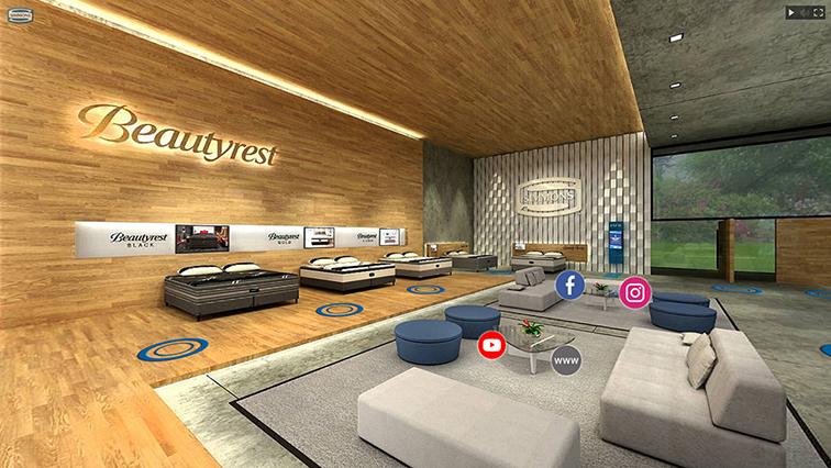 Simmons, Showroom virtual, 2021